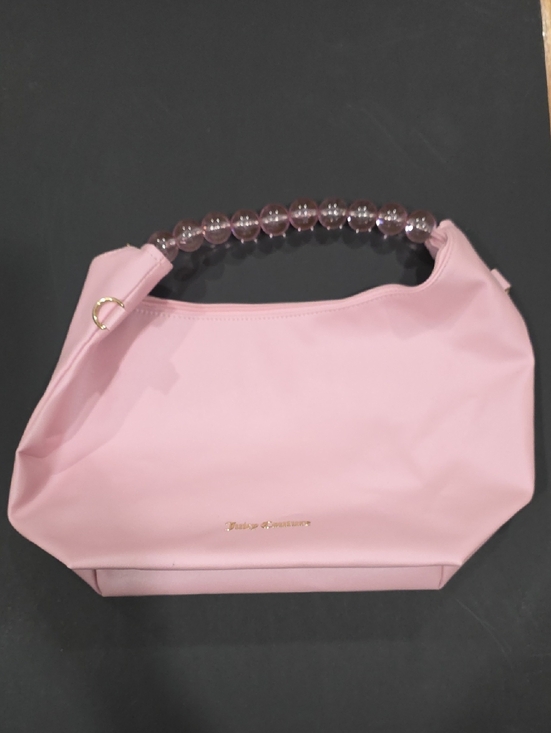 Juicy Couture Handbags - Juicy Couture Light Pink Shoulder Bag with Beaded Handle